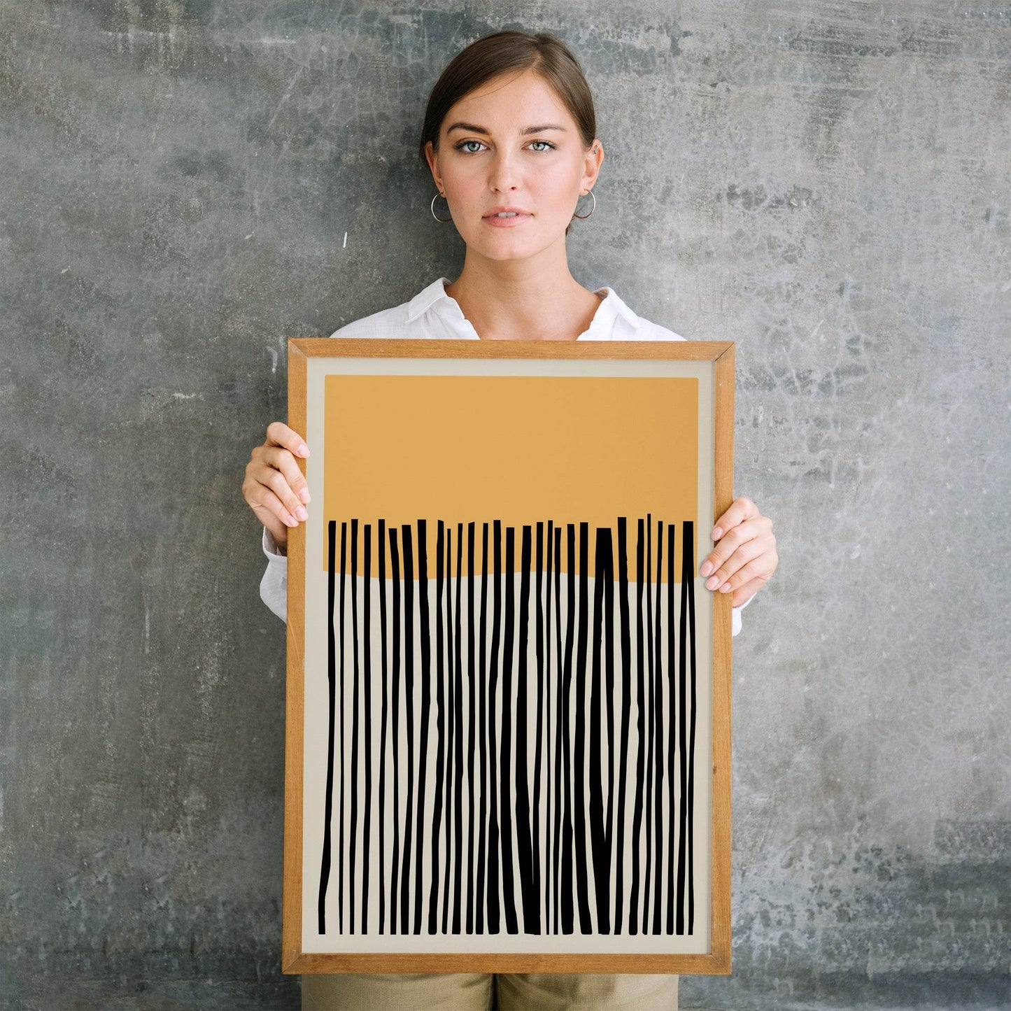 Cozy Yellow - Mid Century Abstract Print - HypeSheriff