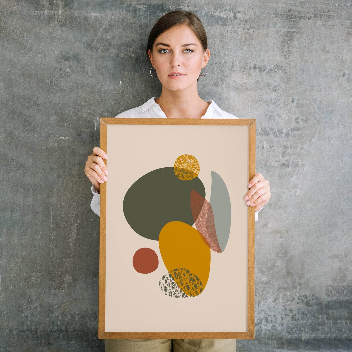 Abstract Composition Painting Reproduction - Giclee Print - HypeSheriff