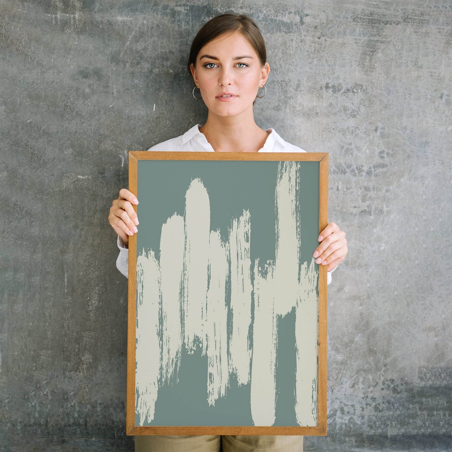 Abstract Brush Painting Print - HypeSheriff