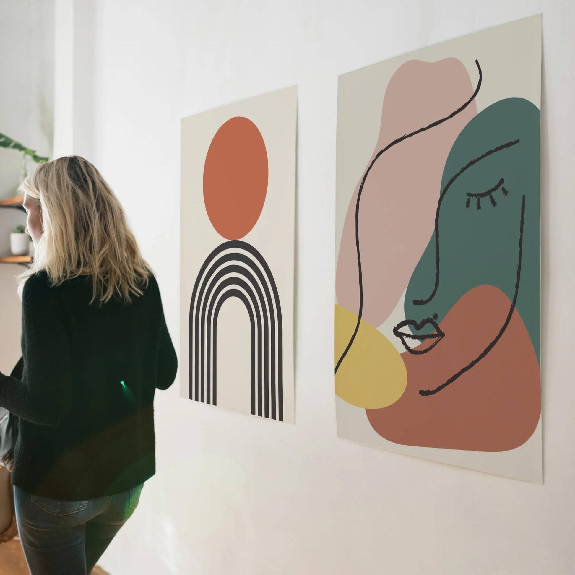 Hommage à Picasso Neutral Art Prints - HypeSheriff