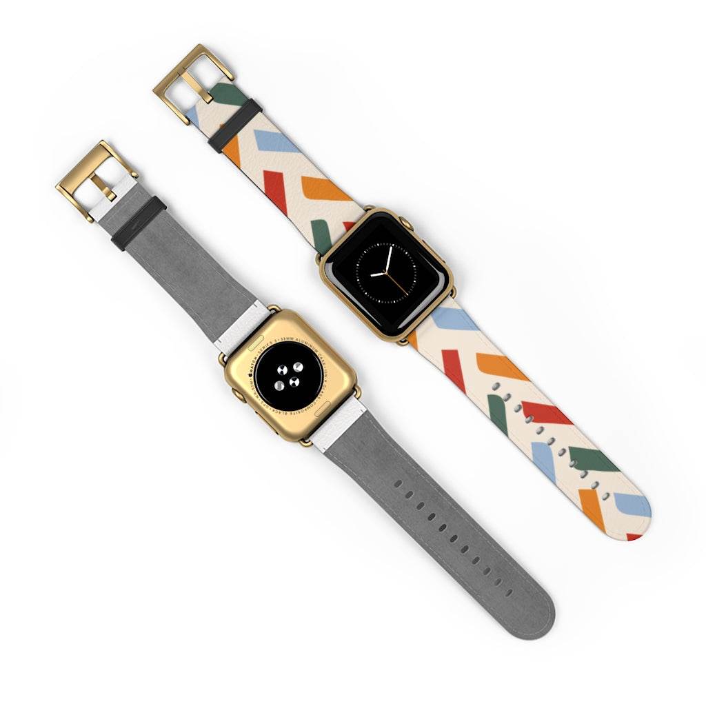 Retro Striped Apple Watch Band - HypeSheriff