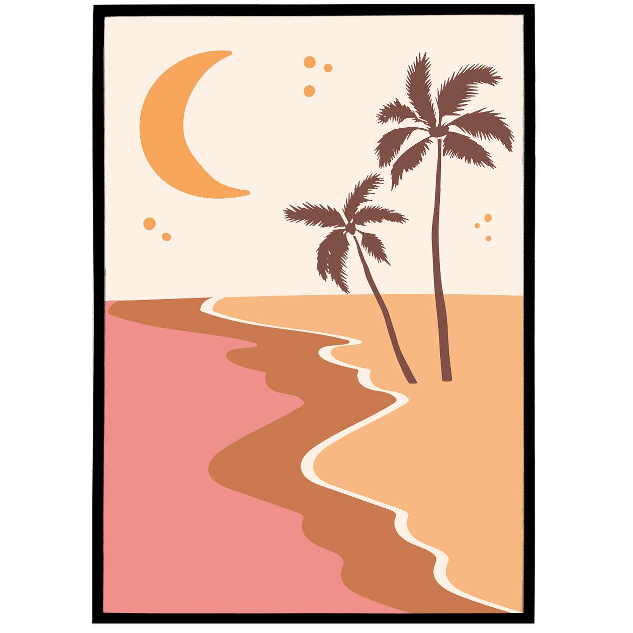 Boho Illustration Print 07 - Cozy Beach - HypeSheriff