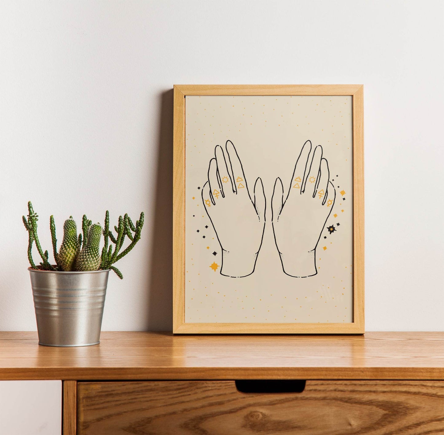 Boho Line Art Drawing Print - HypeSheriff