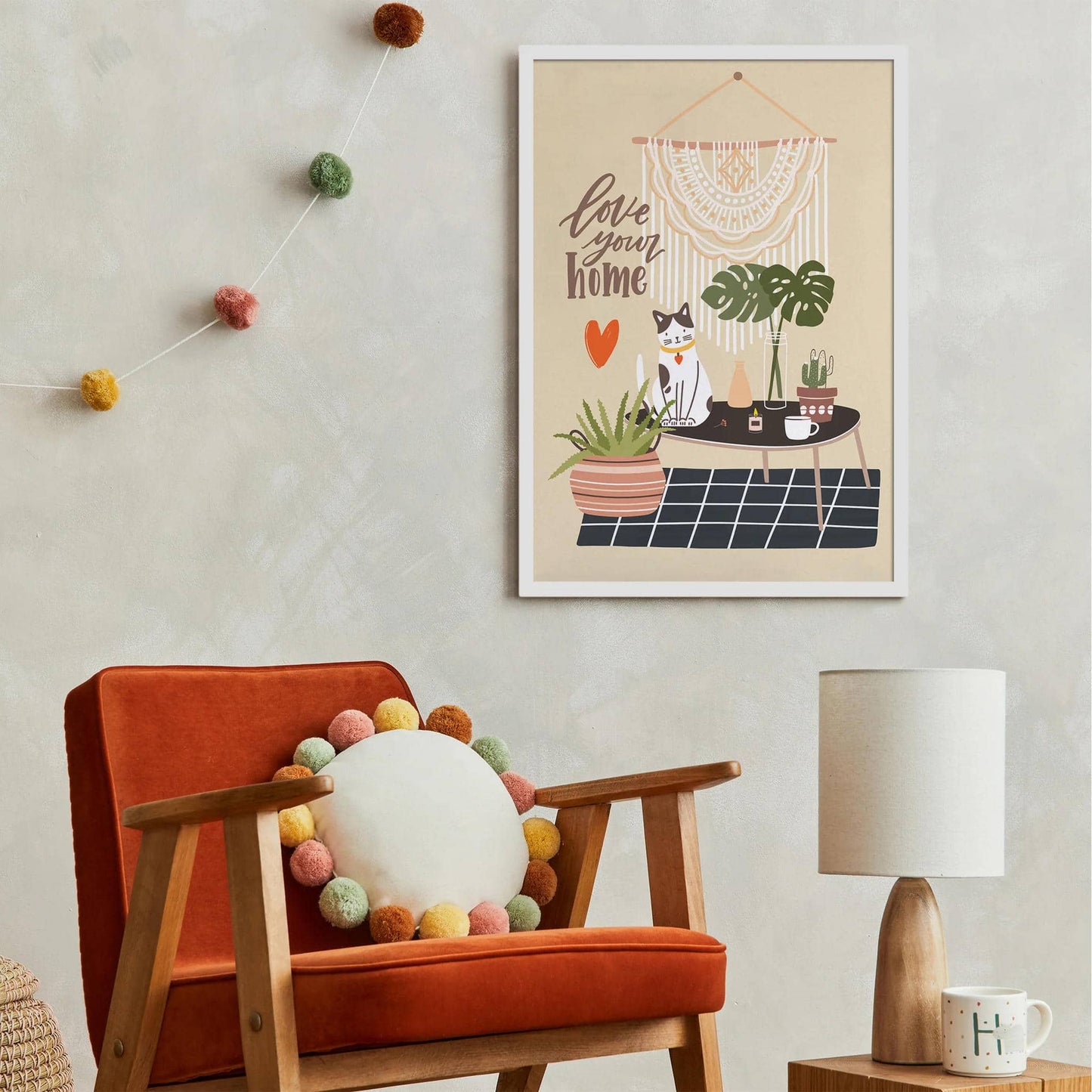 Love your home - scandinavian poster - HypeSheriff