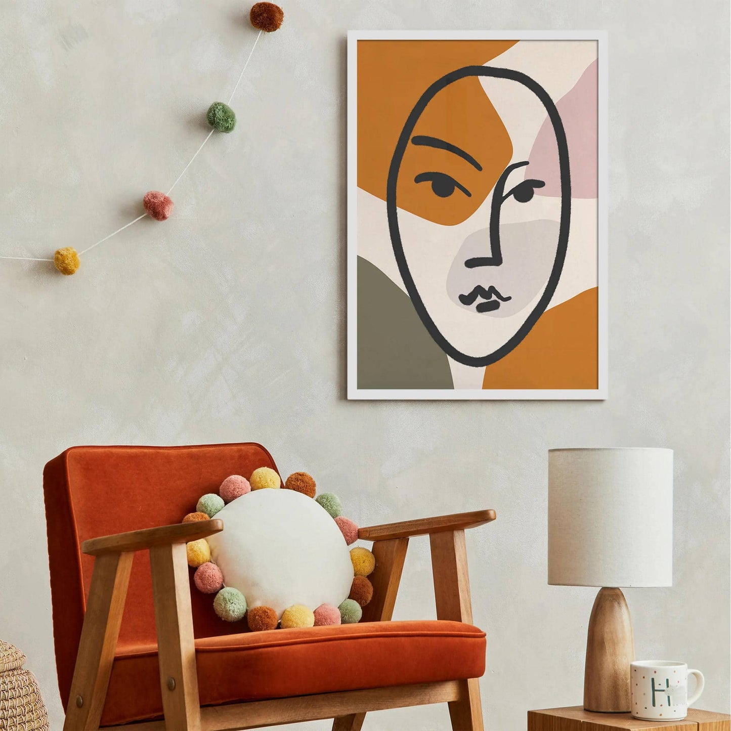 Minimalist Portrait - Earth Colors - HypeSheriff