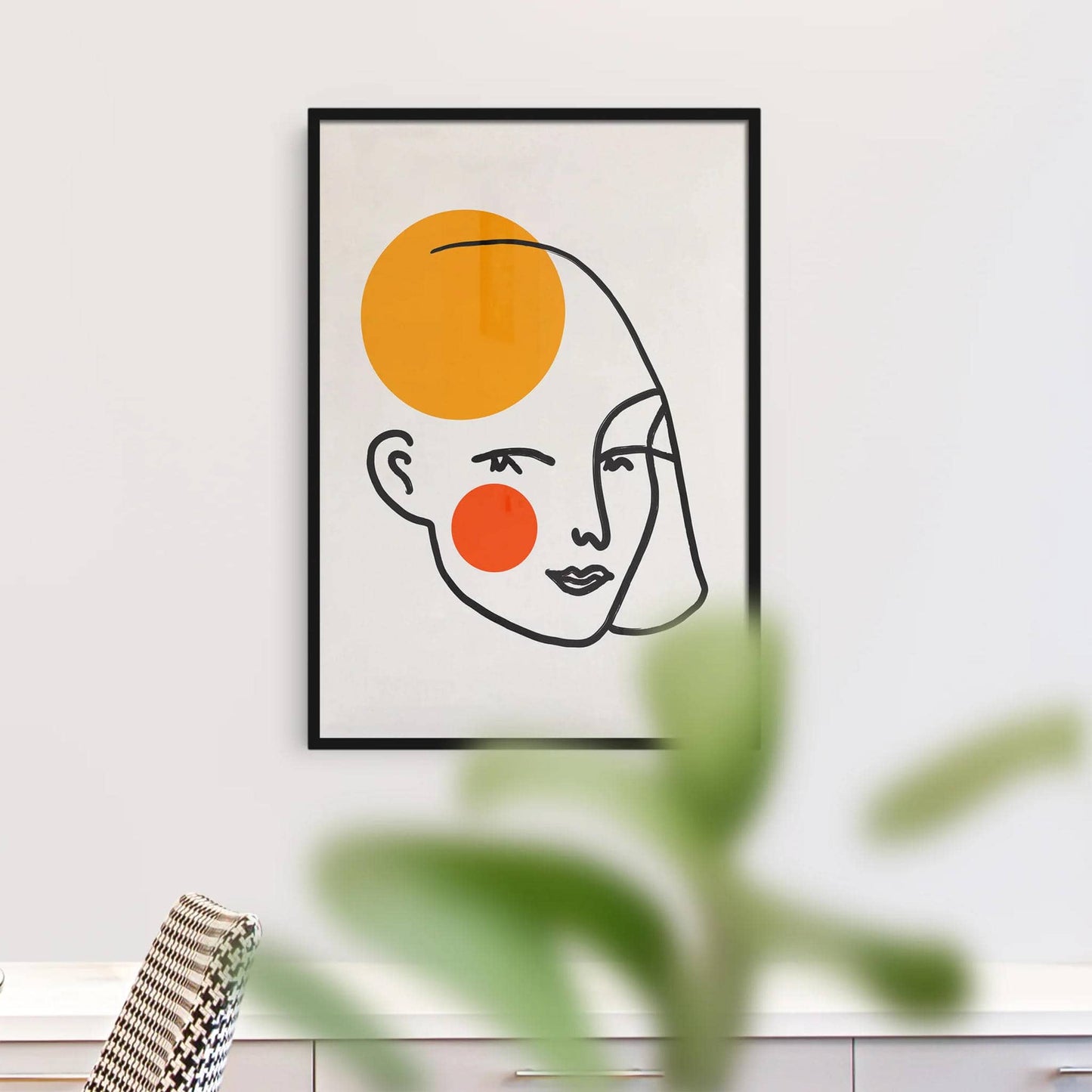 Minimalist Girl Line Art Poster - HypeSheriff