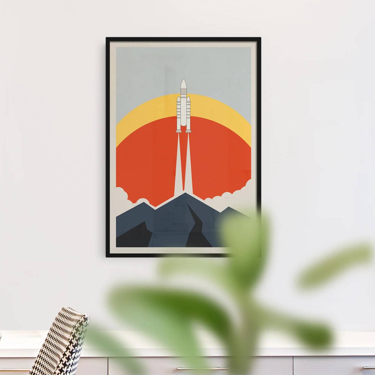 Minimalist Space Travel Poster - HypeSheriff