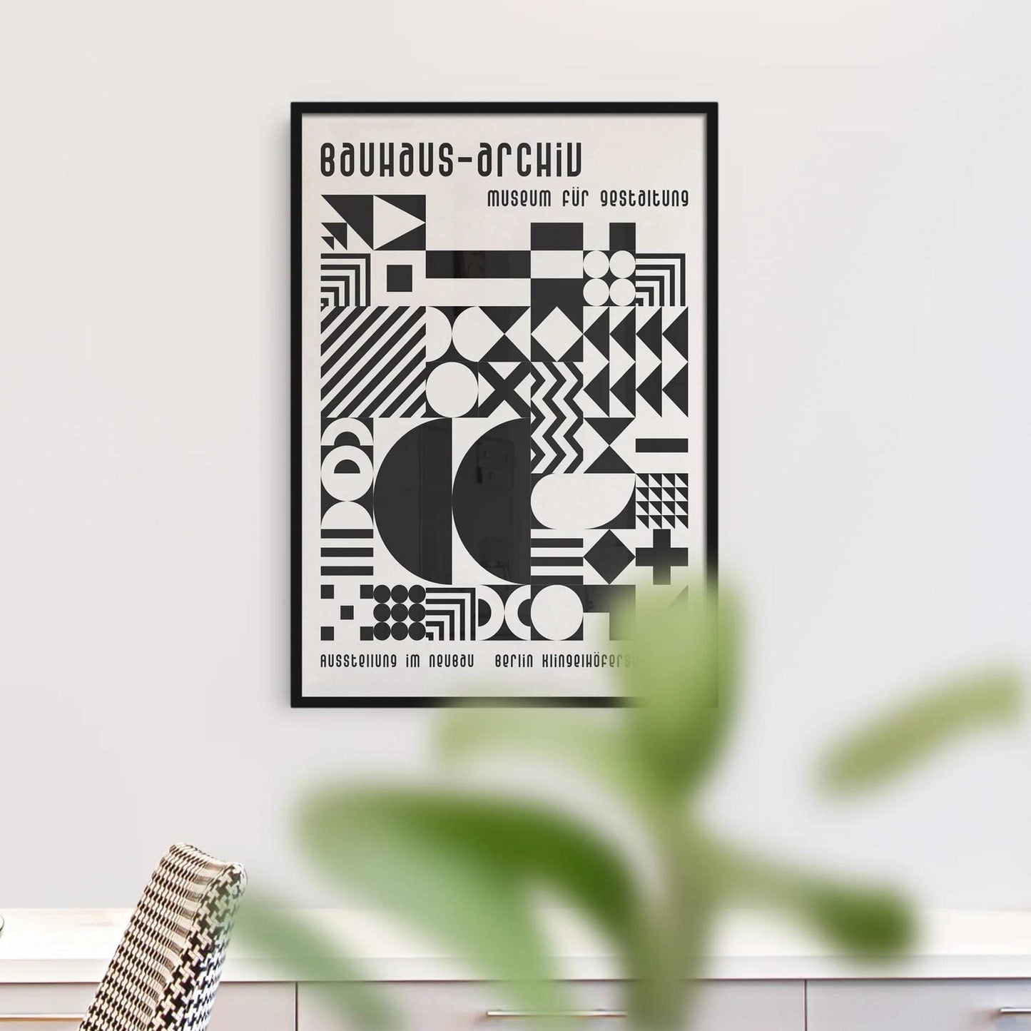 Black & White Bauhaus-Archiv Poster - HypeSheriff