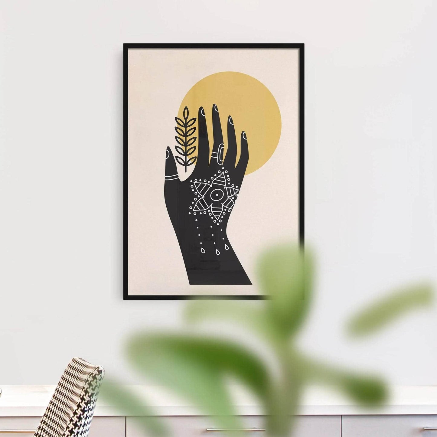 Folk Boho Illustration Print - HypeSheriff