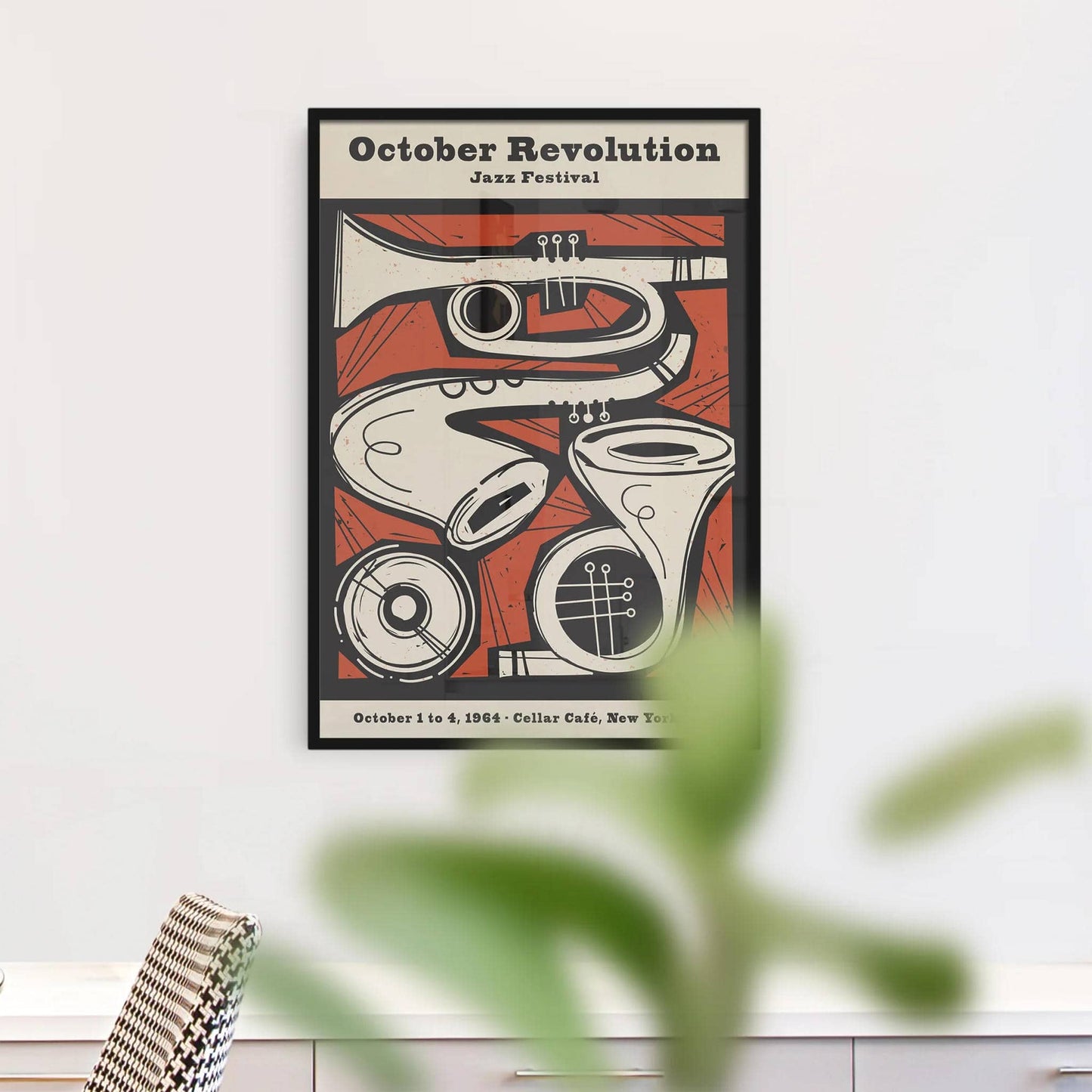 October Revolution Jazz Festival Poster - HypeSheriff