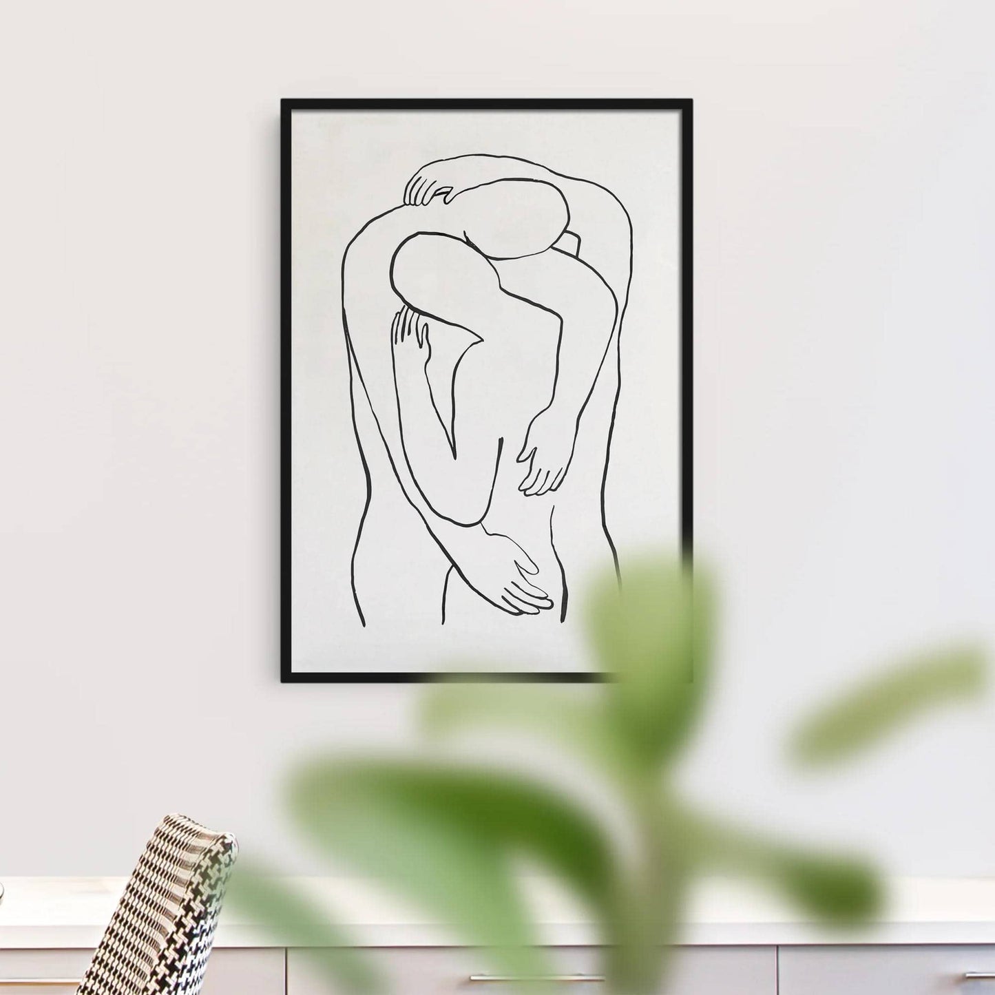 Line Art Couple Poster - HypeSheriff
