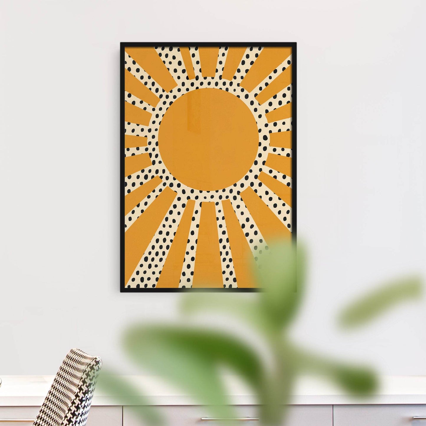 70s Inspired Sun Art Print - HypeSheriff