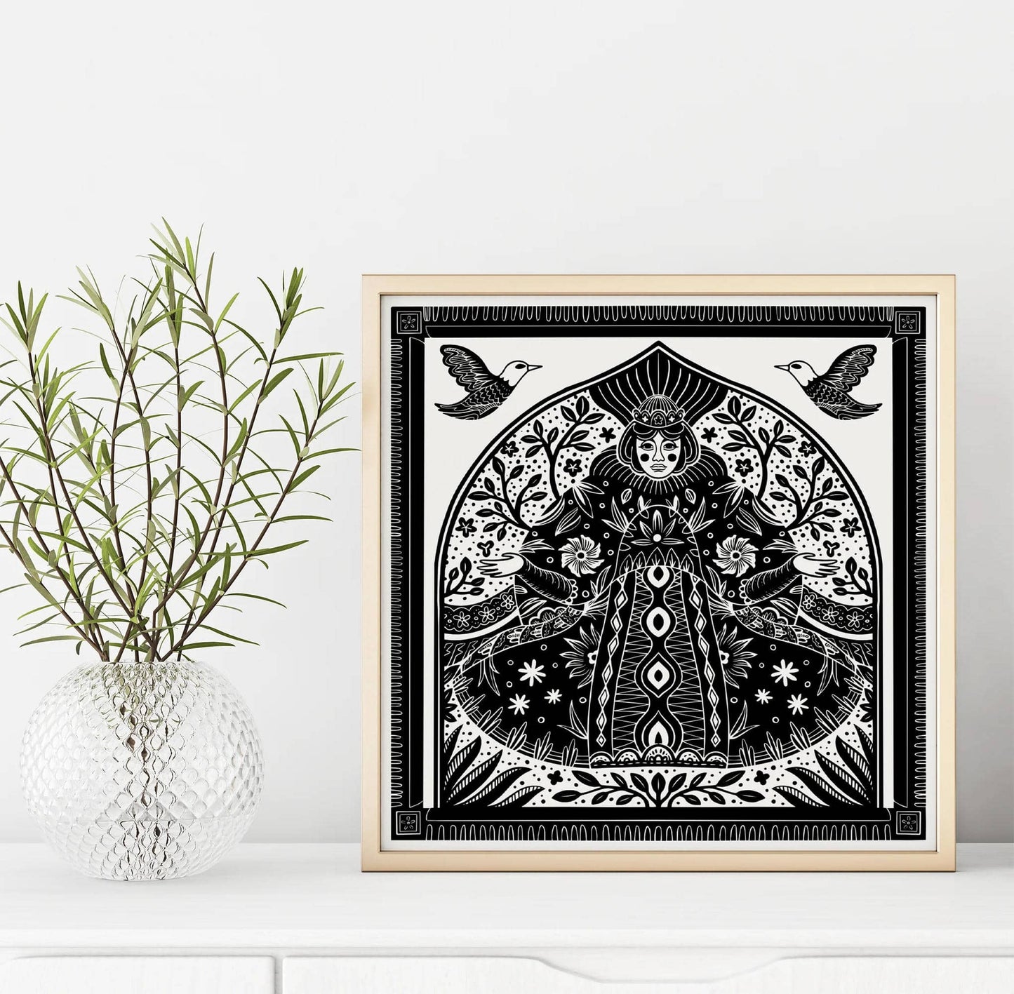 Folk Scandinavian Zentangle Poster - HypeSheriff