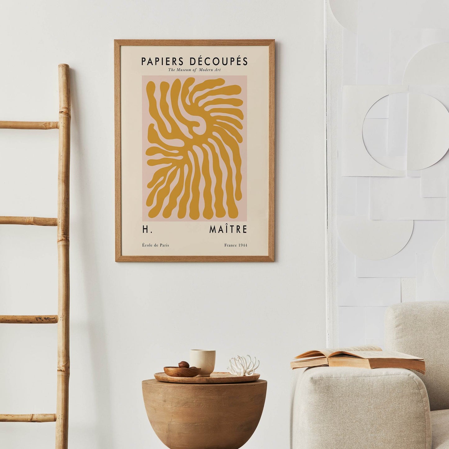 Yellow Botanical Shape Poster - HypeSheriff