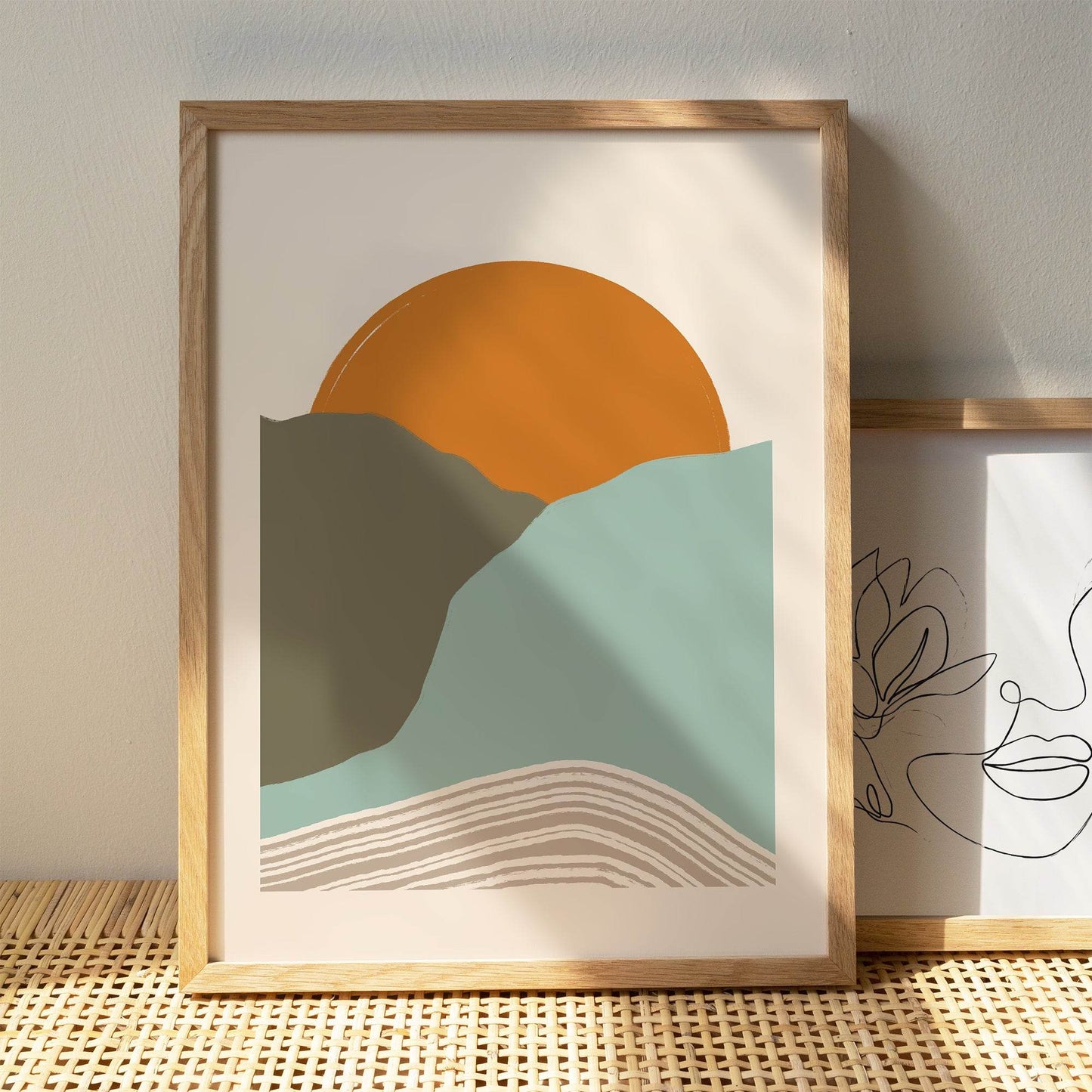 Abstract Sunset Scandinavian Print - HypeSheriff