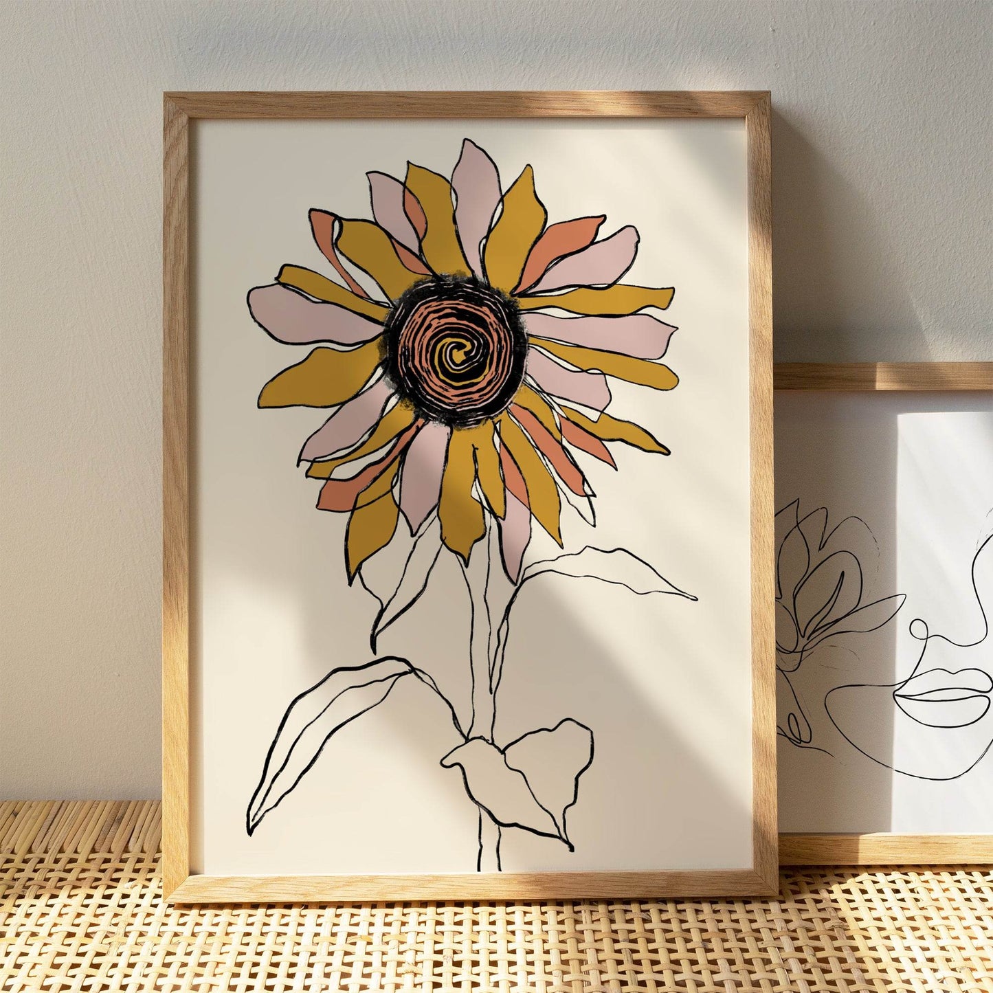 Sunflower Drawing Print - HypeSheriff