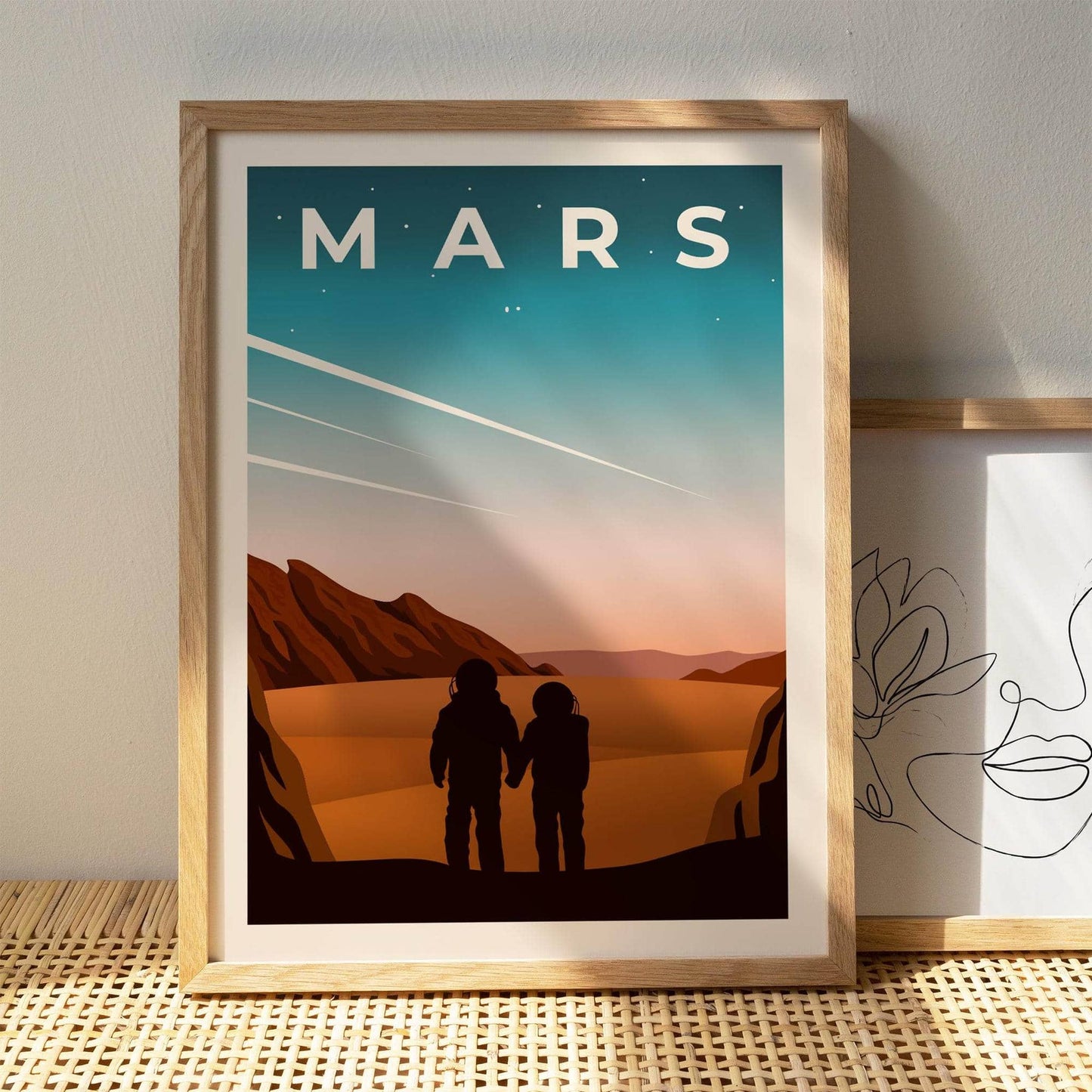 Minimal Mars Poster - Space Travel Nerd - HypeSheriff