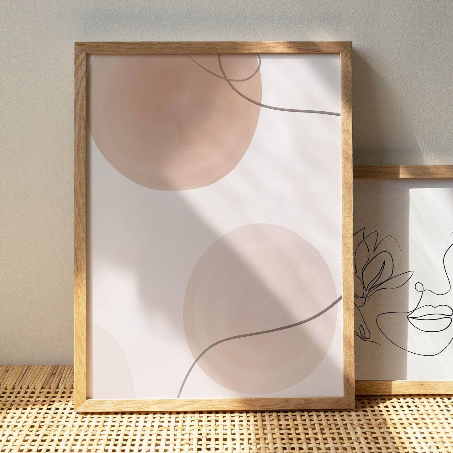 Set of 3 Watercolor Beige Prints - HypeSheriff