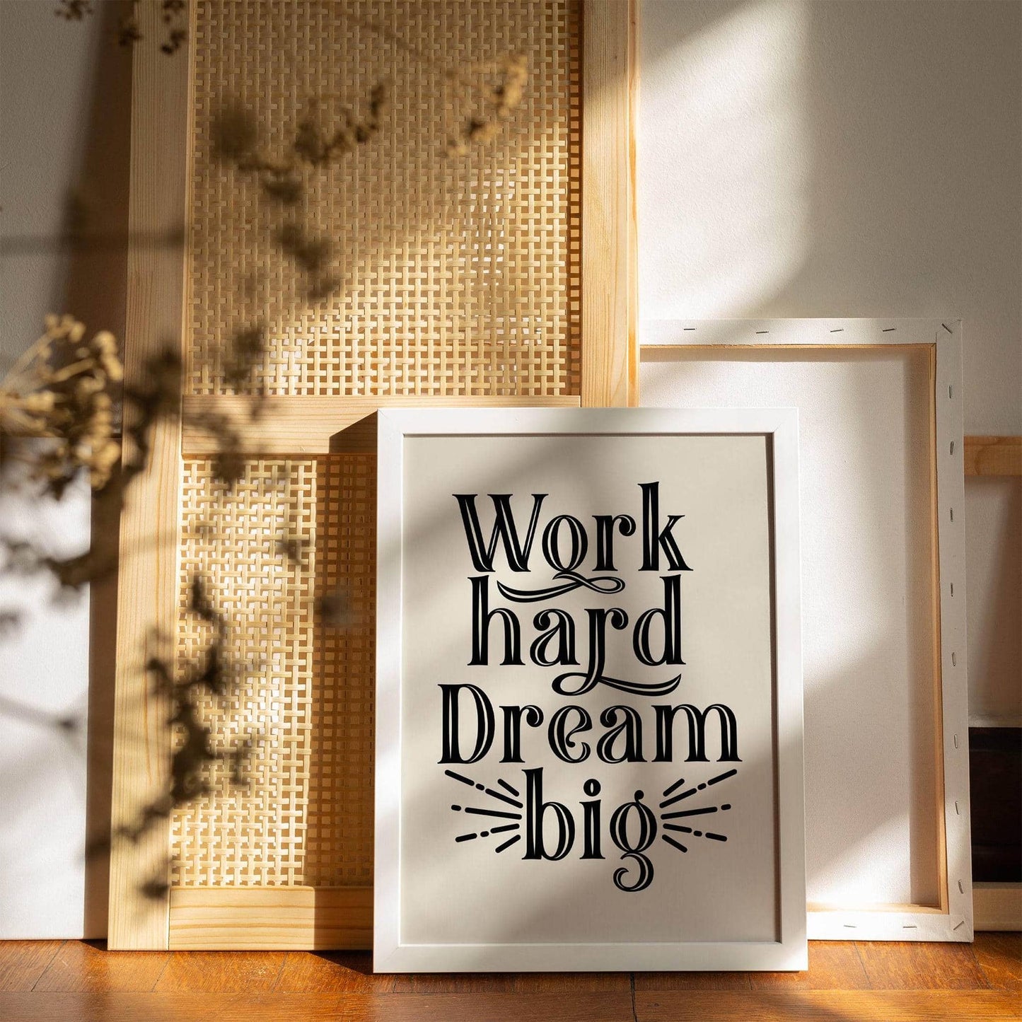 Work Hard Dream Big - Motivational Poster - HypeSheriff