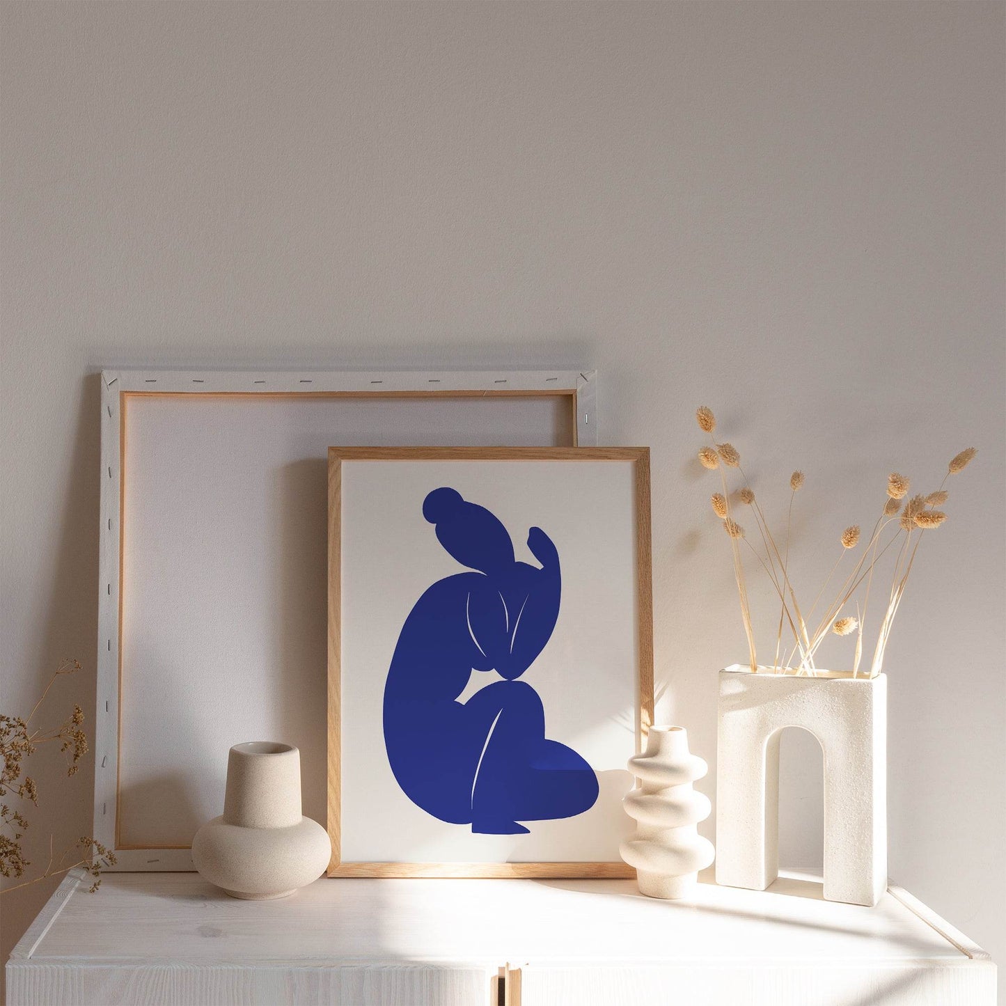 Blue Nude Woman Poster - HypeSheriff