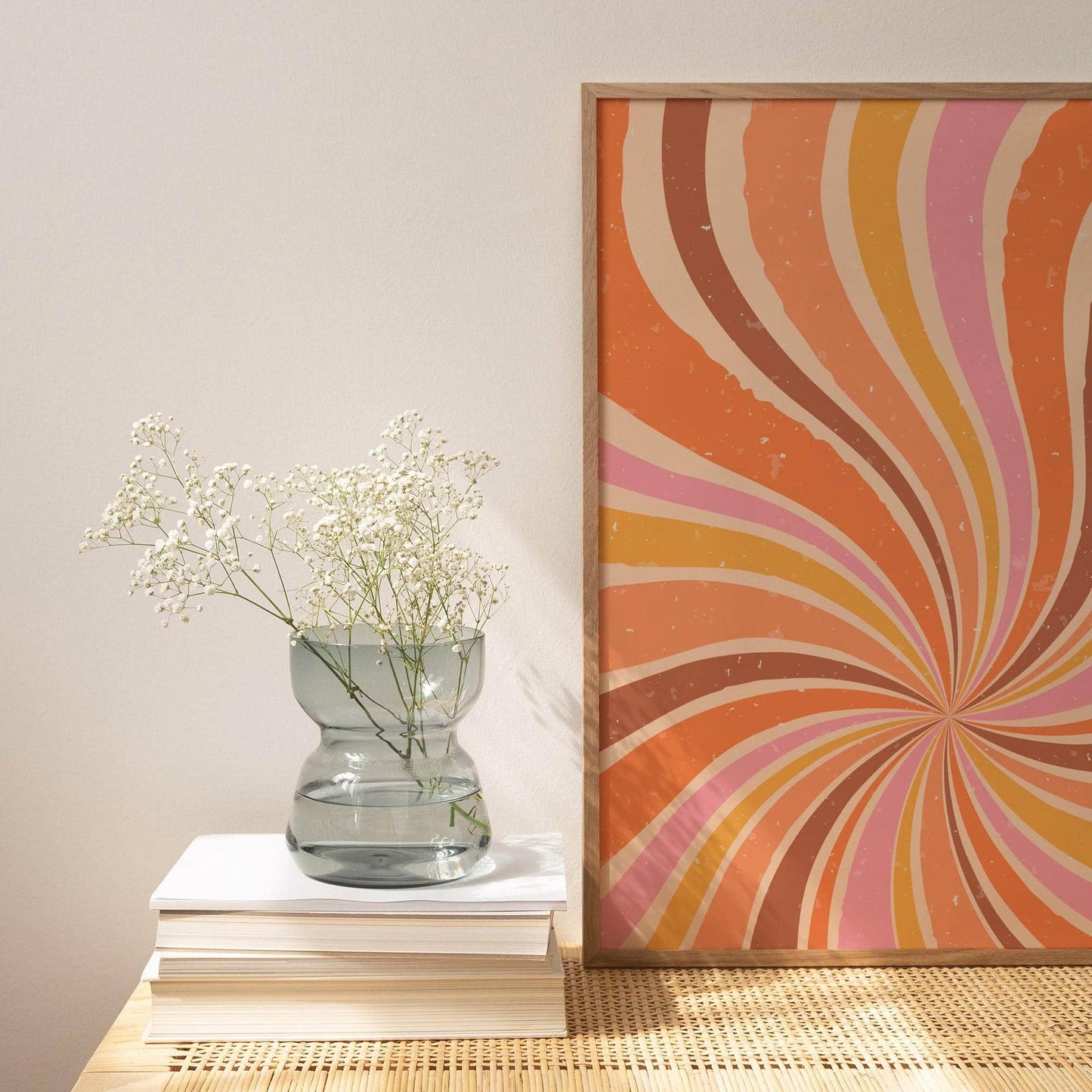 70s inspired Retro Abstract Sunset - HypeSheriff