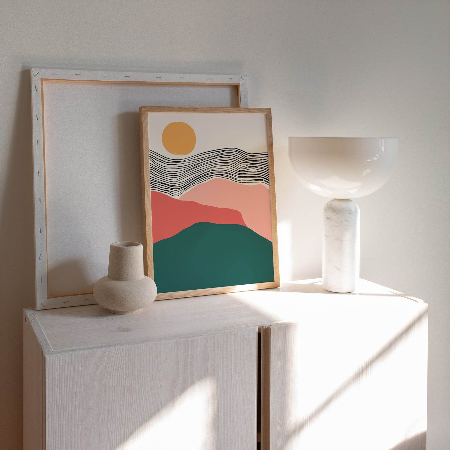 Minimalist Landscape Illustration Poster - HypeSheriff