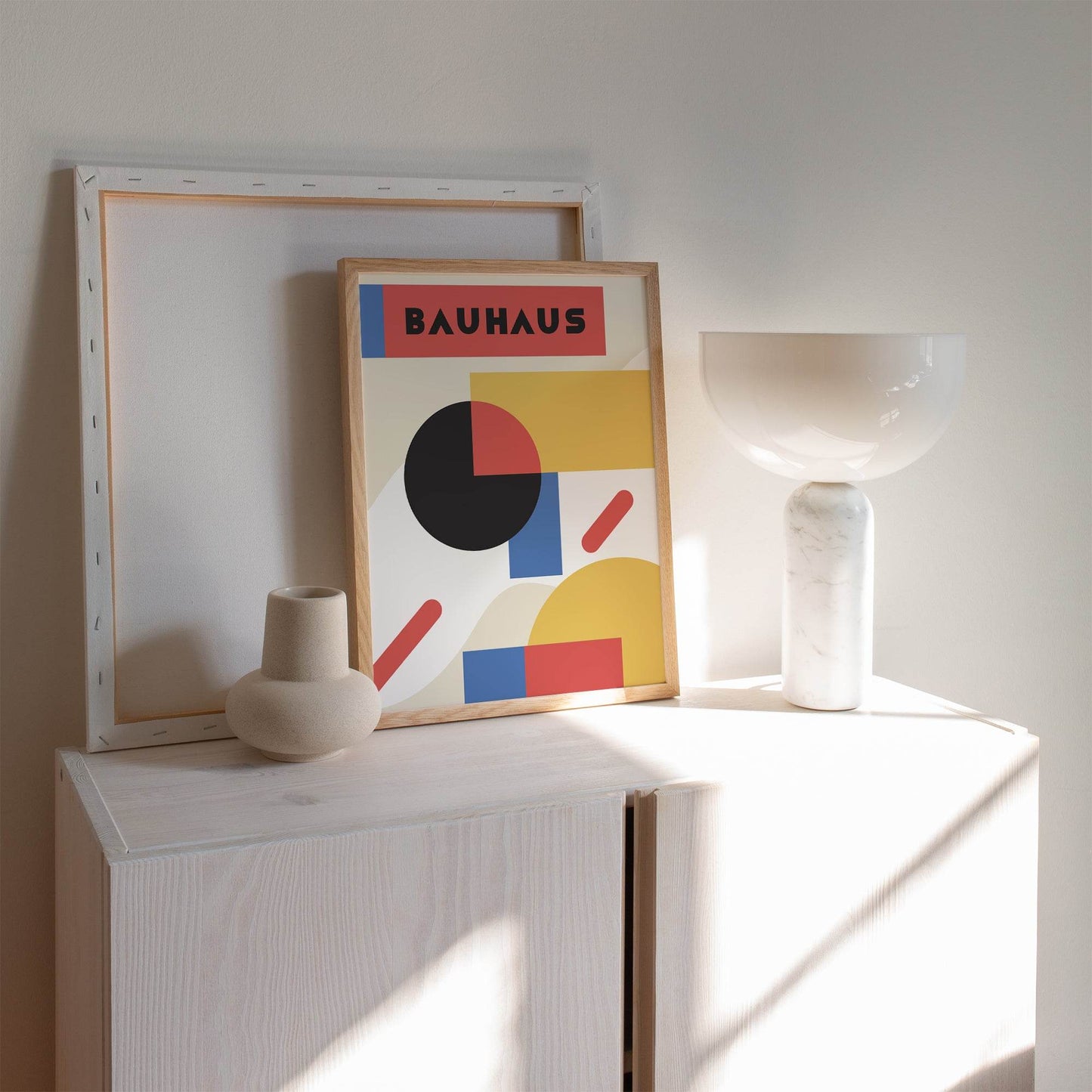 Minimal Geometric Bauhaus Poster - HypeSheriff