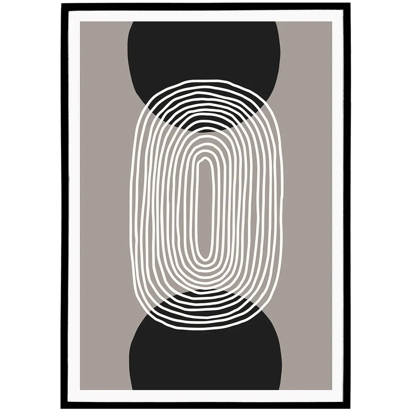 B&W Abstract No.2 Poster - HypeSheriff