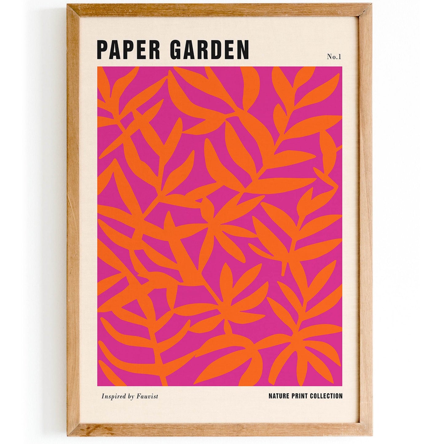 Viva Magenta Paper Garden Print - HypeSheriff