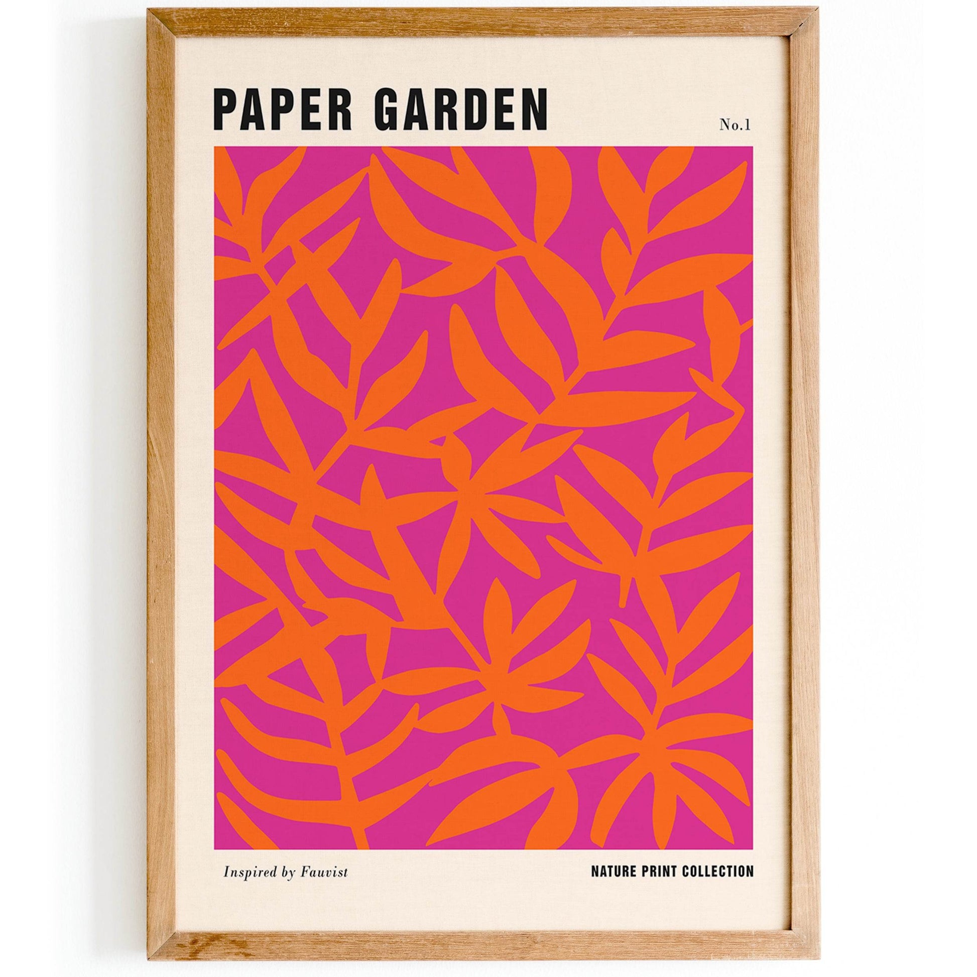 Viva Magenta Paper Garden Print - HypeSheriff