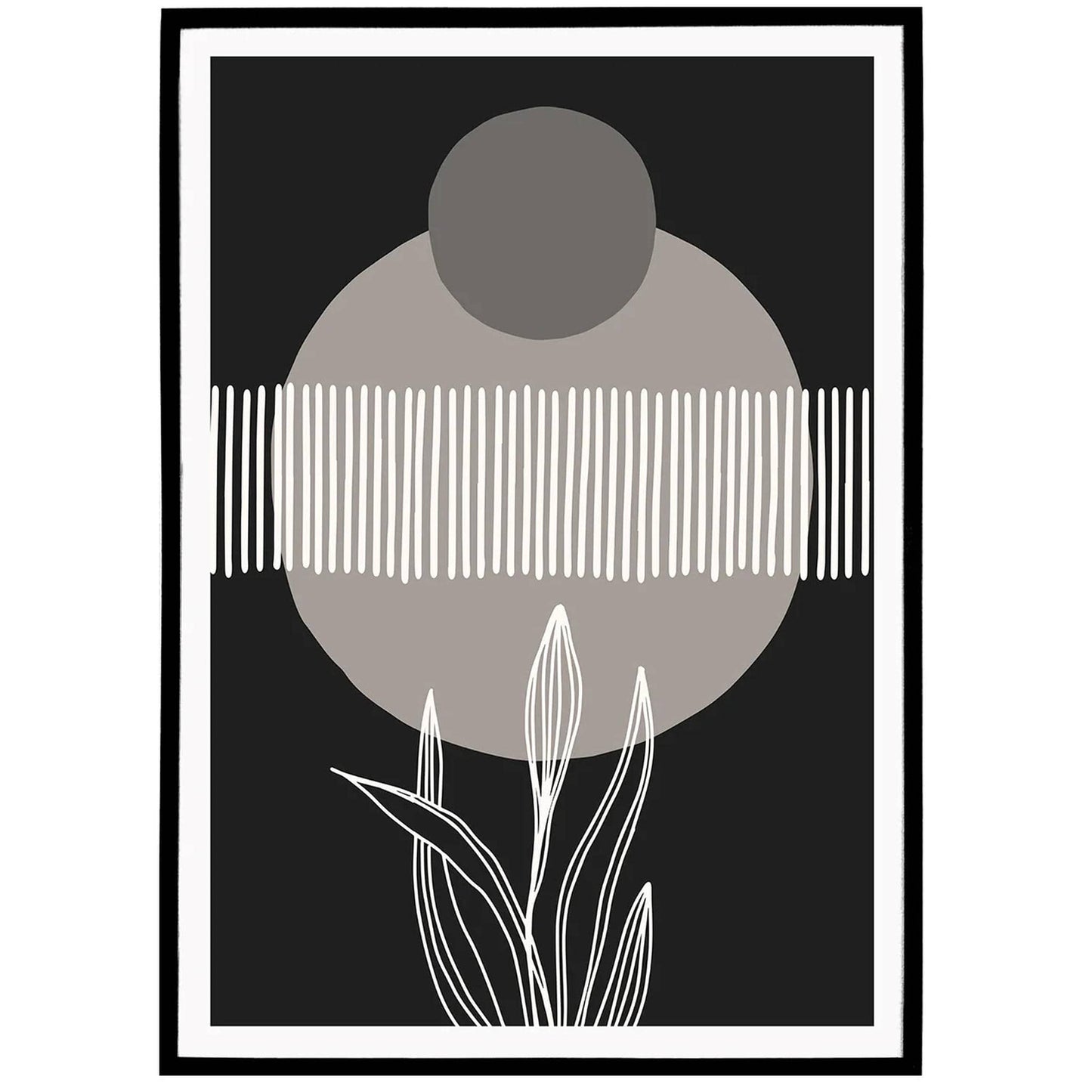 B&W Abstract No.3 Poster - HypeSheriff