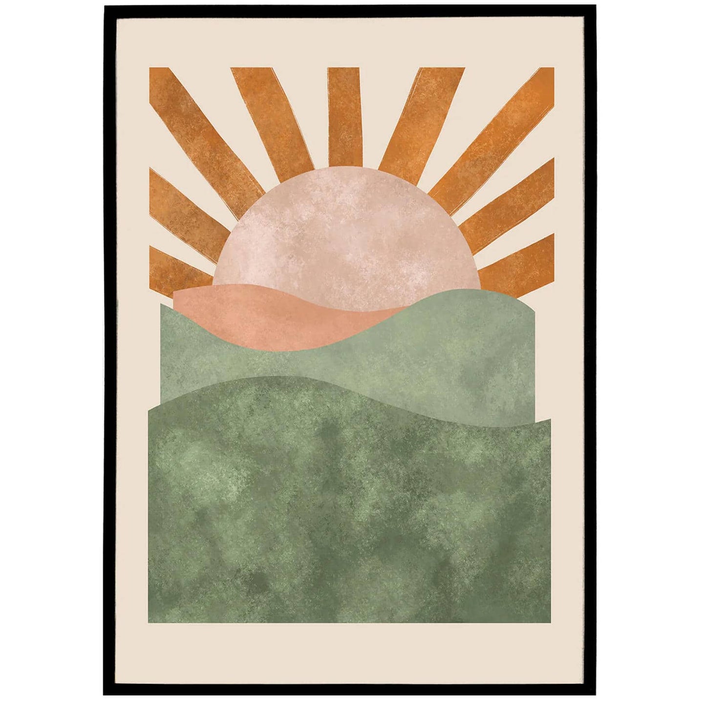Painted Bohemian Sunset Poster - HypeSheriff