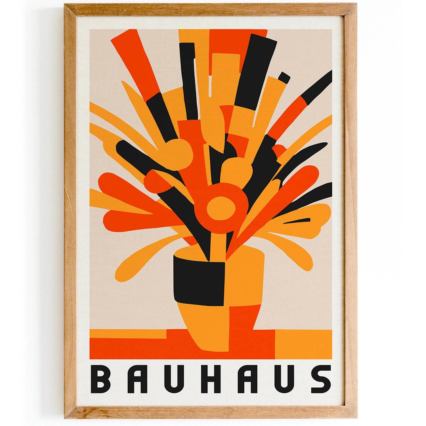 Bouquet of Flowers Bauhaus Print - HypeSheriff