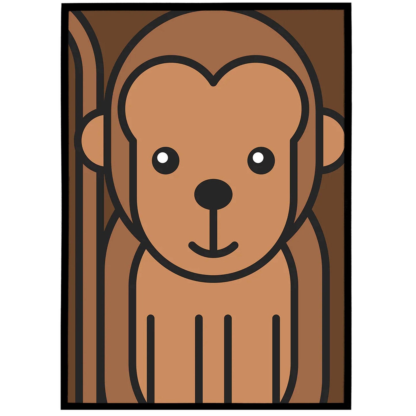 Cute Monkey Poster - HypeSheriff