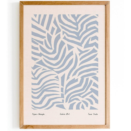 Papiers Découpés Blue Poster - HypeSheriff