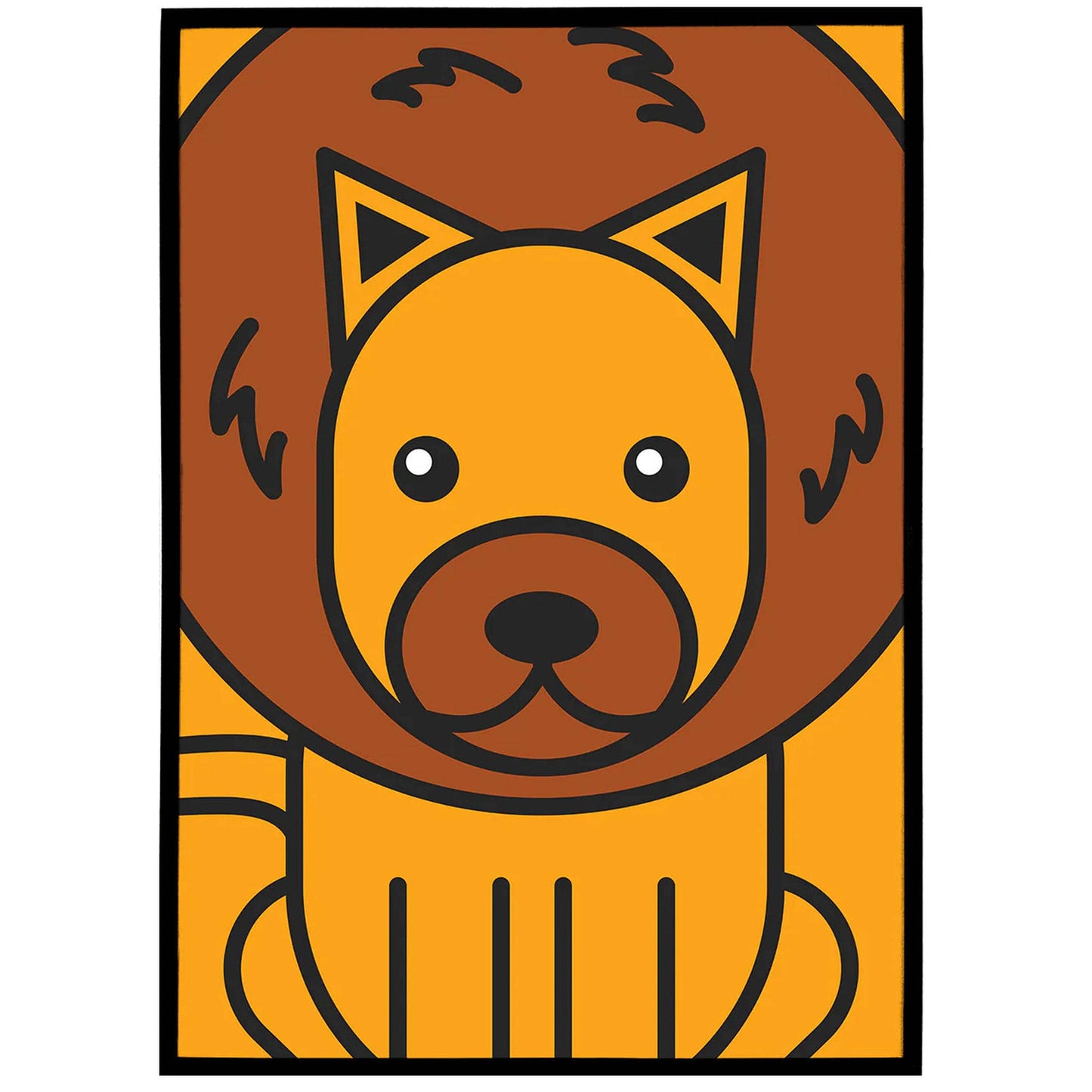 Cute Lion Poster - HypeSheriff