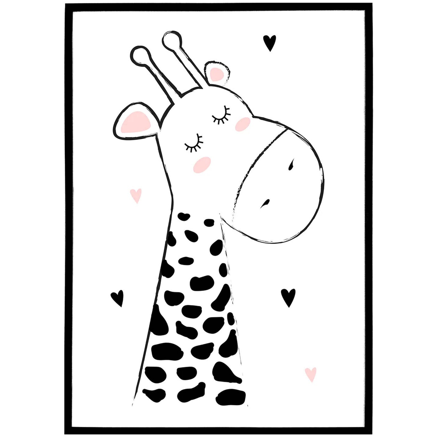 Cute Giraffe Poster - HypeSheriff