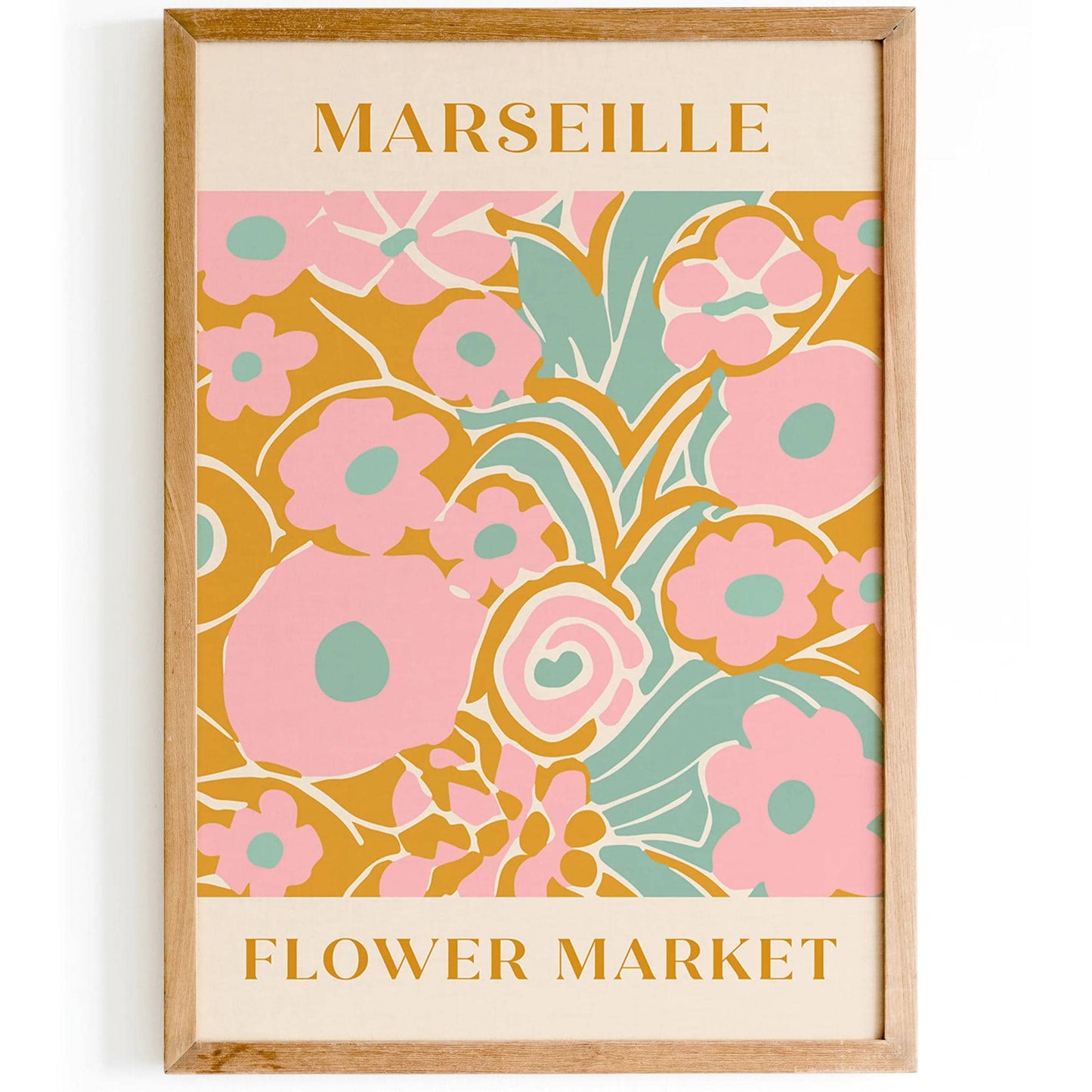Marseille Flower Market Poster - HypeSheriff