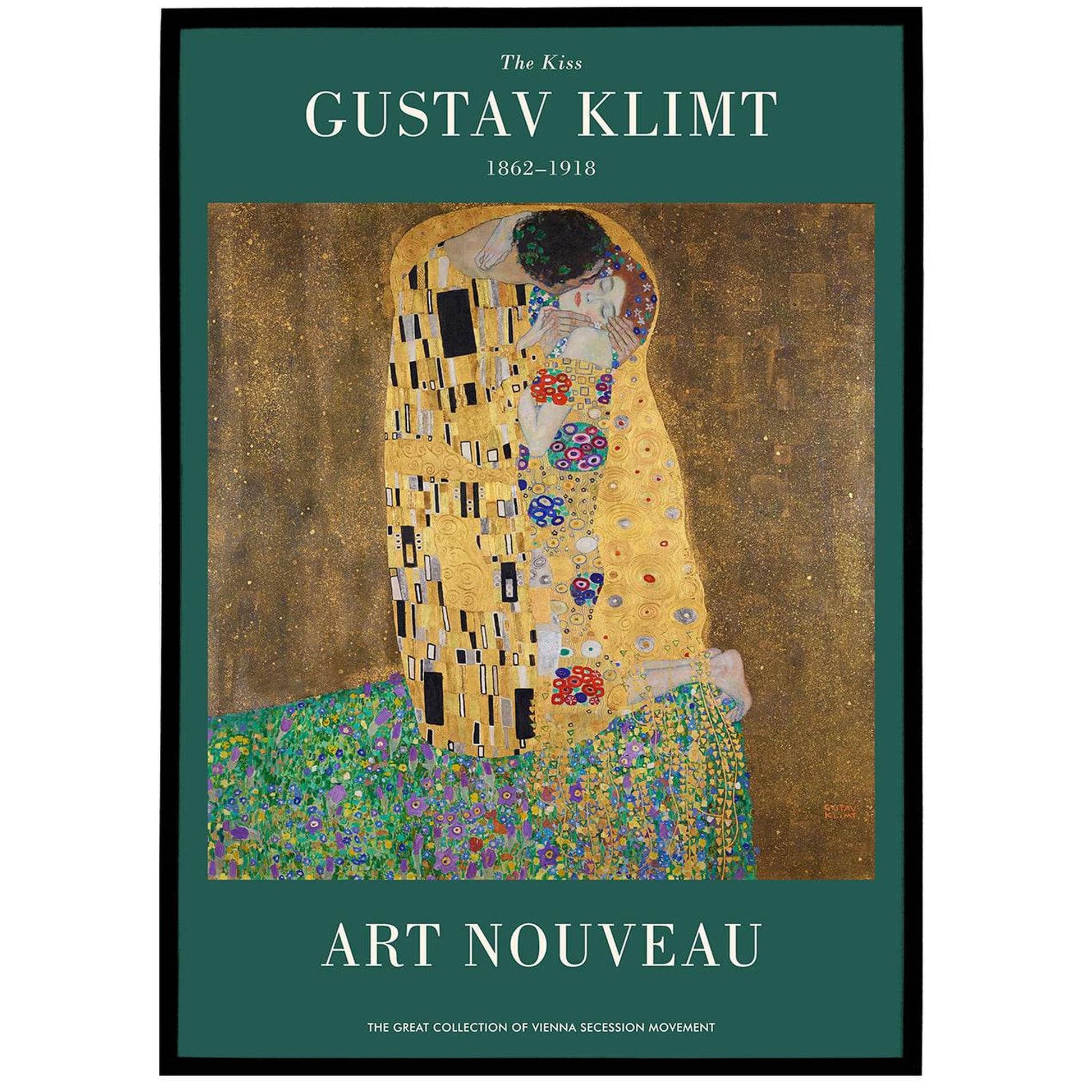 Gustav Klimt, The Kiss Poster - HypeSheriff