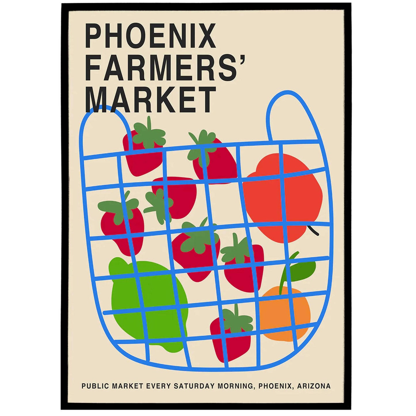 Phoenix Farmers Market Poster - HypeSheriff