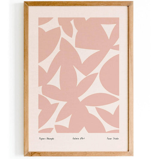 Papiers Découpés Pink Poster - HypeSheriff