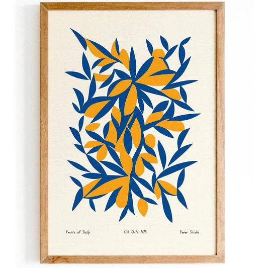 Fruits of Sicily Poster - HypeSheriff