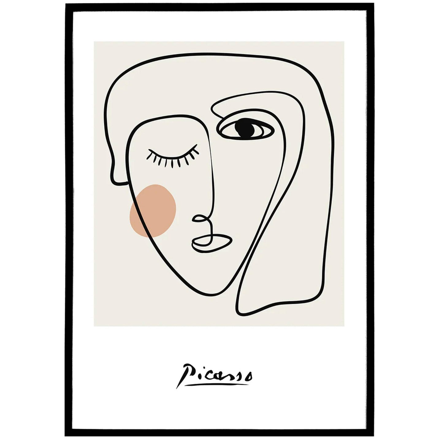 Picasso Inspired Face Poster - HypeSheriff