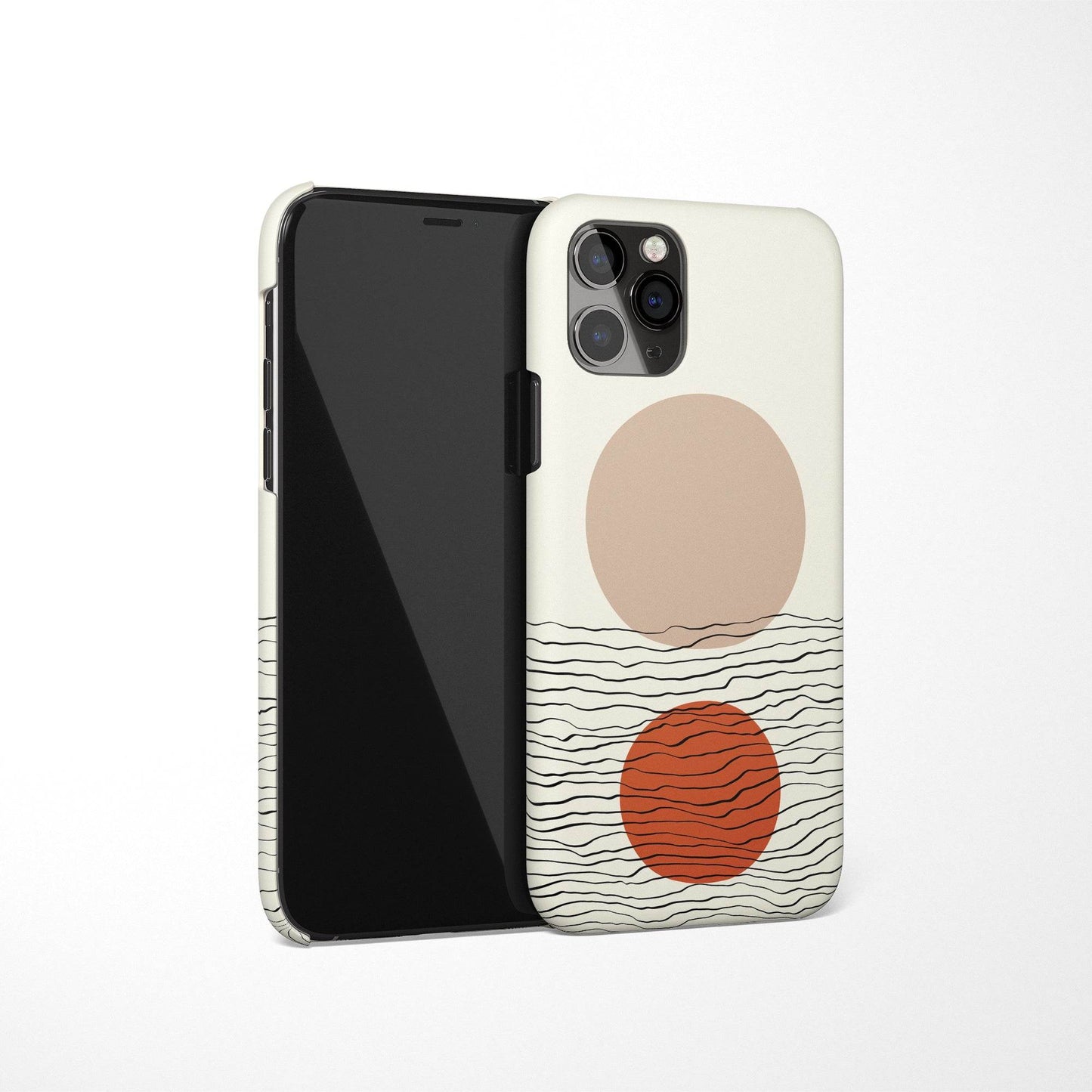 Beige Drawing iPhone Case 2 - HypeSheriff