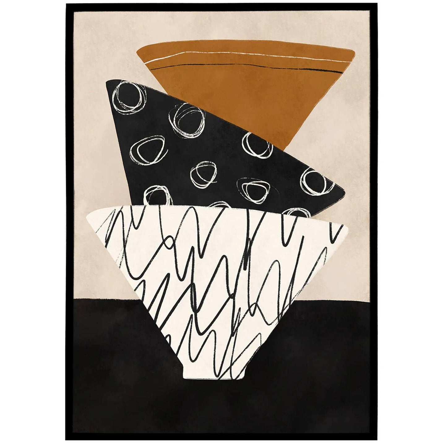 Rustic Kitchen Bowls Poster - HypeSheriff