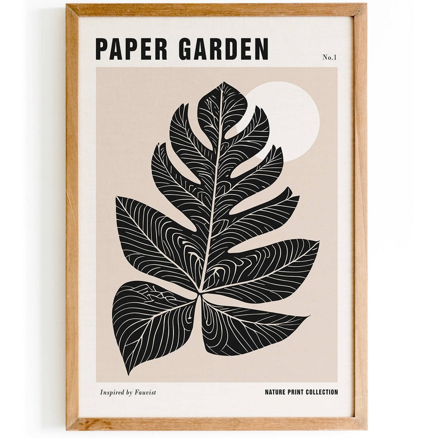 Black Paper Nature Art Print - HypeSheriff
