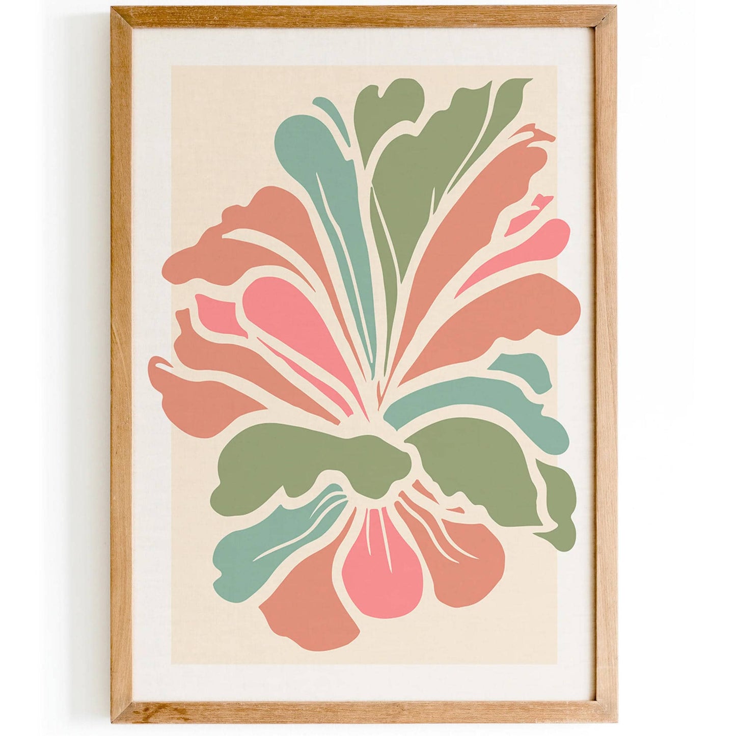 Abstract Floral Shape Art Print - HypeSheriff