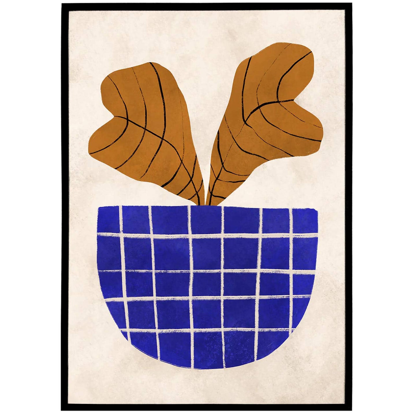 Retro Flower in Pot Poster - HypeSheriff