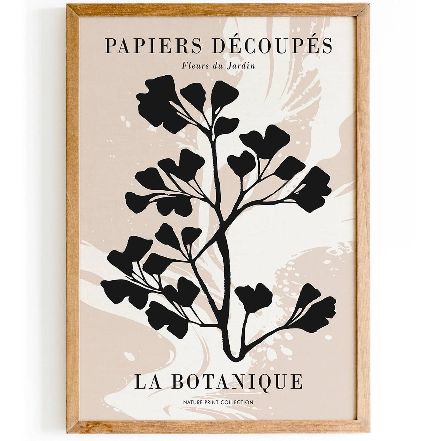 Neutral Beige Botanique Poster - HypeSheriff