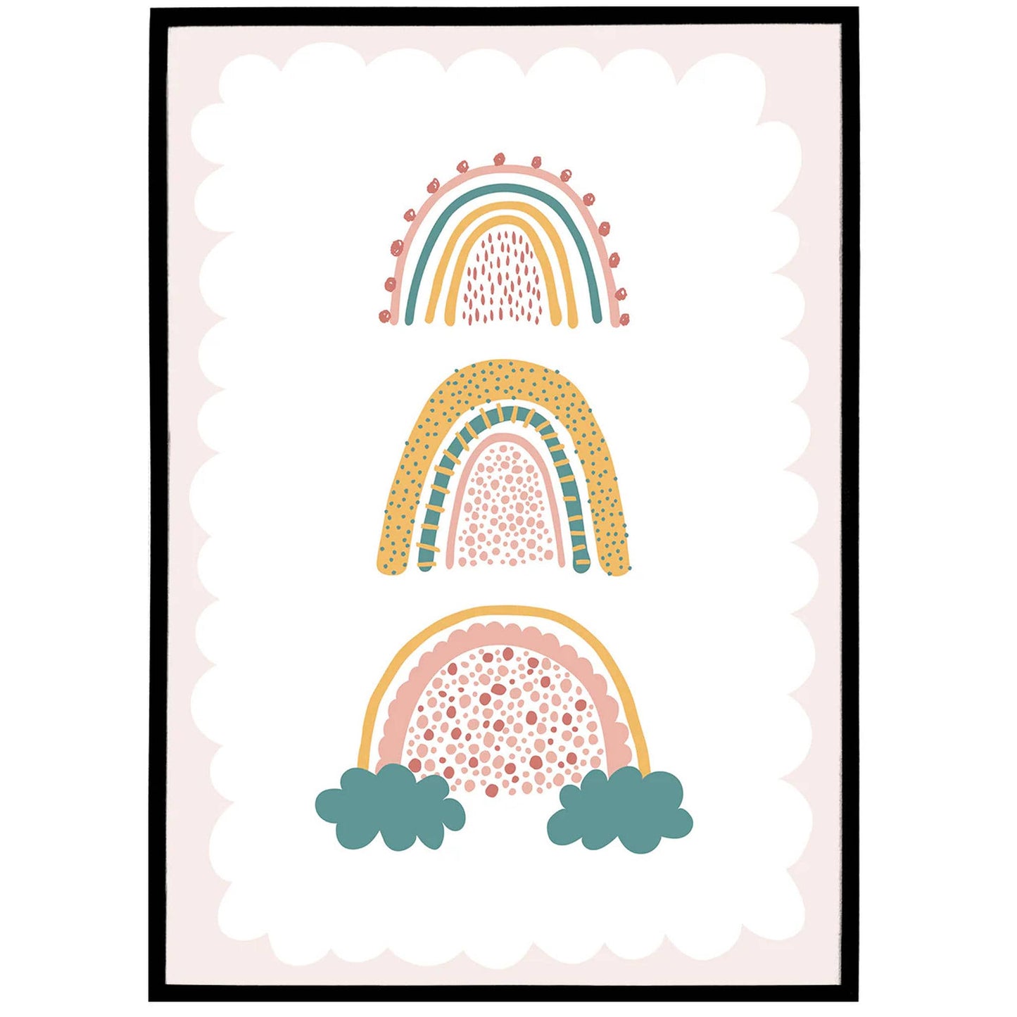 Boho Rainbows Poster - HypeSheriff
